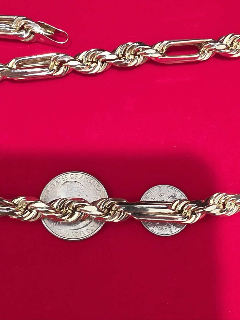10kt Gold Milano Rope Chain - Picture 4 of 10